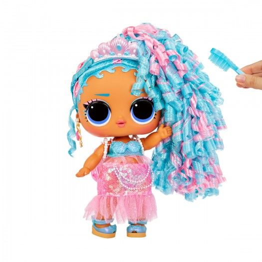 Ляльки - Ігровий набір з мегалялькою L.O.L. Surprise! серії Big Baby Hair Hair Hair – Королева Сплеск