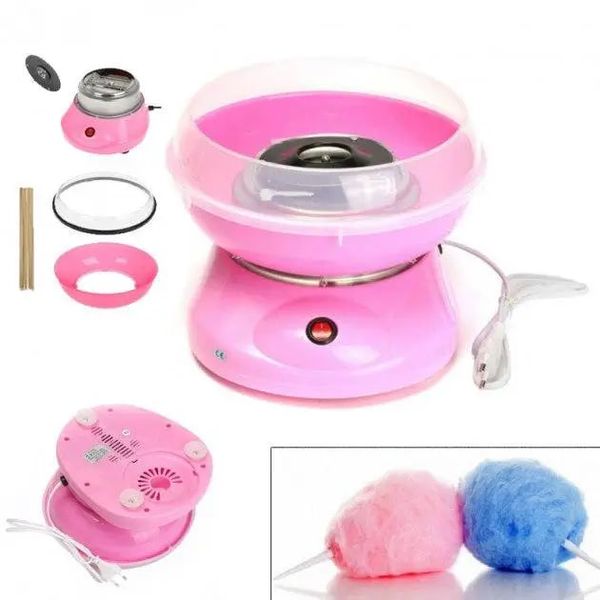 Інтерактивні іграшки - Апарат для приготування солодкої цукрової вати в домашніх умовах Cotton Candy Maker рожевий