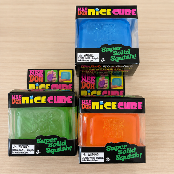 Антистрессы - Антистресс кубик льда NeeDoh Nice Cube 5.5 см &mdash; мягкий сквиш для рук, сенсорная игрушка антистресс Зеленый