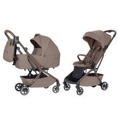 Дитячі коляски - Коляска дитяча 2в1 Carrello Magia CRL-6555 Cocoa Beige 2025 легка та компактна з люлькою прогулянковим блоком розмір ручної поклажі