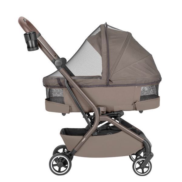 Дитячі коляски - Коляска дитяча 2в1 Carrello Magia CRL-6555 Cocoa Beige 2025 легка та компактна з люлькою прогулянковим блоком розмір ручної поклажі