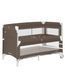 Детские кроватки и манежи - Манеж детский Carrello Porta CRL-18103 Chocolate Brown 125&times;65 см, дорожная сумка, 2 уровня дна, колеса, матрас