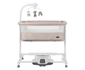 Дитячі ліжечка та манежі - Дитяче ліжечко-гойдалка Carrello Bloom CRL-10304 Cream Beige | 7 режимів заколисування, мобіль, нічник, таймер