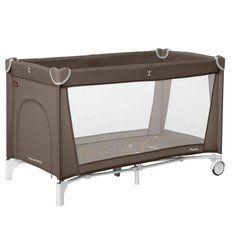 Детские кроватки и манежи - Манеж детский Carrello Piccolo CRL-18101 Chocolate Brown с матрасом колесами и сумкой для путешествий