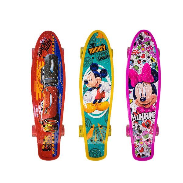 Самокати - Скейтборд Disney Пенніборд колеса PU зі світлом Міні Маус