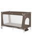 Дитячі ліжечка та манежі - Манеж дитячий Carrello Piccolo CRL-18101 Chocolate Brown з матрацом колесами та сумкою для подорожей