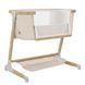 Детские кроватки и манежи - Приставная кроватка Carrello Prima CRL-16503 Honey Beige электронное укачивание 4 колеса 5 скоростей качания таймер пульт ДУ матрас