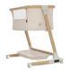 Детские кроватки и манежи - Приставная кроватка Carrello Prima CRL-16503 Honey Beige электронное укачивание 4 колеса 5 скоростей качания таймер пульт ДУ матрас