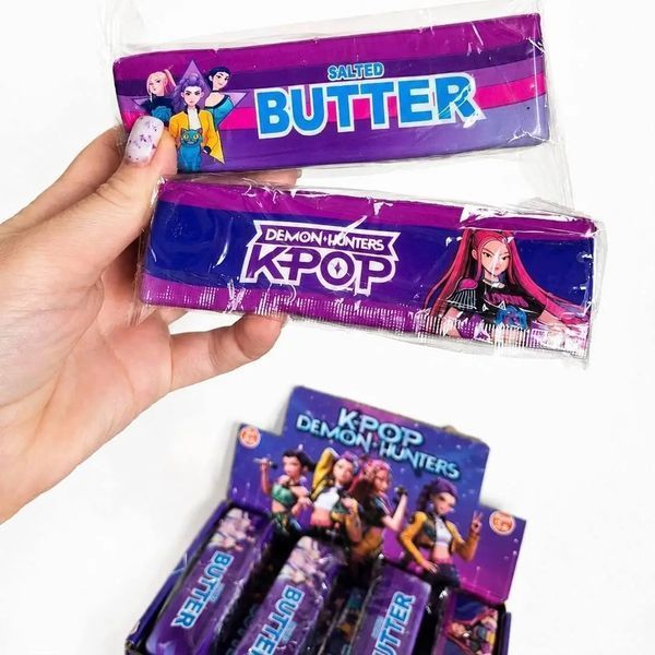 Антистреси - Сквіш антистрес Масло K-pop ароматизований 11см Butter Squishy Demon Hunters з ароматом вершкового масла