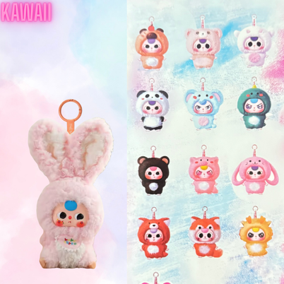 Игрушка-сюрприз брелок Baby Three Kawaii персонажи в костюмах