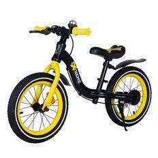 Біговели, толокари - Біговел TILLY Extreme 14 T-212524 Yellow колеса 14" надувні алюмінієва рама