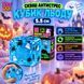 Антистреси - Сквіш кубик льоду NeeDoh Nice Cube Halloween 5,5 см Прозорий гелевий куб антистрес Нідл з привидами та павуками Блакитний