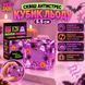 Антистреси - Сквіш кубик льоду NeeDoh Nice Cube Halloween 5,5 см Прозорий гелевий куб антистрес Нідл з привидами та павуками Фіолетовий