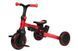 Беговелы, толокары - Трехколесный беговел-трансформер 3 в 1 Maraton Tri-cycle Cruiser Milano 001 с родительской ручкой Красный
