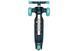 Самокати - Дитячий самокат Maraton Flex Blue-Green 2 в 1 триколісний складаний толокар з регульованим сидінням та PU колесами що світяться