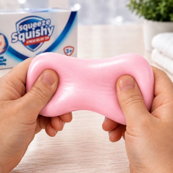 Антистреси - Сквіш антистрес Мило Squeeze Squishy Рожеве