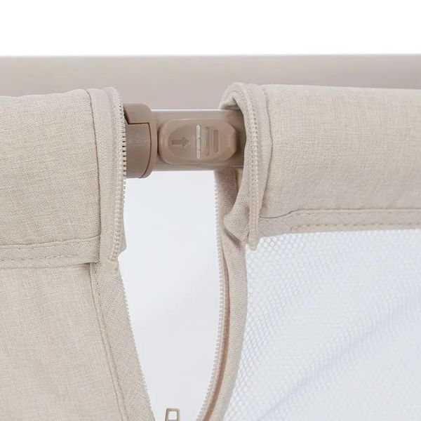 Дитячі ліжечка та манежі - Дитяче ліжечко Carrello Gracia CRL-16502 Linen Beige 3в1 колиска приставне з кошиком регульоване колеса