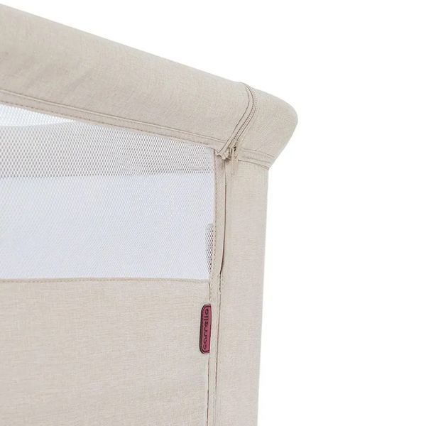 Дитячі ліжечка та манежі - Дитяче ліжечко Carrello Gracia CRL-16502 Linen Beige 3в1 колиска приставне з кошиком регульоване колеса