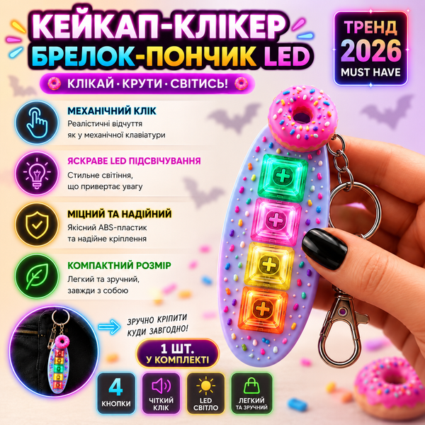 Антистреси - Halloween Box 5 в 1 Хелловін: сквіш кубик Нідо NeeDoh, сквіш масло, дамплінг Бао пельмінь, кейкап-клікер, шоколадний батончик