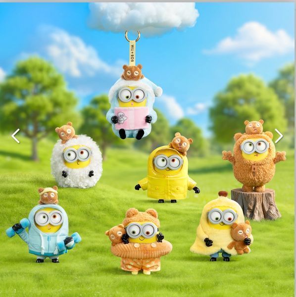 М'які іграшки - М&rsquo;яка іграшка-сюрприз у коробці Міньйони 52TOYS Bob + Tim, колекційний міньйон, випадковий персонаж, 1 шт.