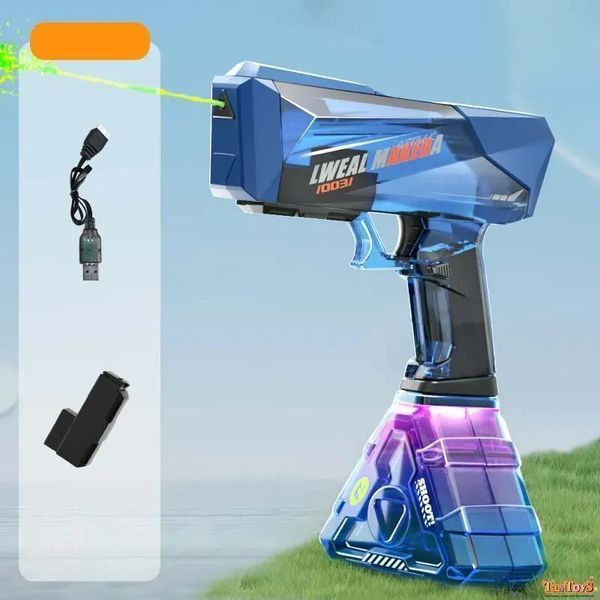Игрушечное оружие - Электрический водный пистолет CyberGun SQ07B 27 см Черный на аккумуляторе с подсветкой