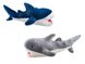 М'які іграшки - М'яка плюшева іграшка подушка Акула Shark doll 40см Сірий