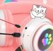 Интерактивные игрушки - Беспроводные наушники "Котики" с подсветкой Bluetooth CAT EAR Розовые