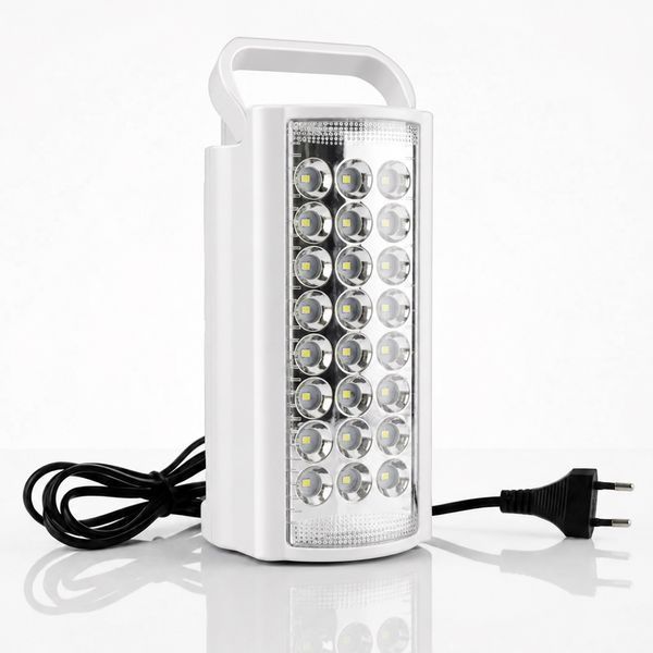 Павербанк - Аккумуляторный LED фонарь Almina с ручкой 24 LED из Power Bank кемпинговый переносной фонарь 19,8&times;9,5&times;8,5 см Белый