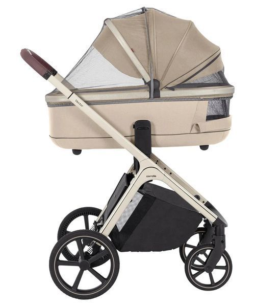 Дитячі коляски - Коляска 2 в 1 Carrello Vector CRL-6550 Seashell Beige | Простора люлька, прогулянковий блок, великі колеса