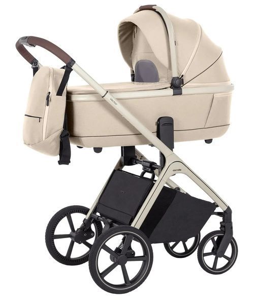 Дитячі коляски - Коляска 2 в 1 Carrello Vector CRL-6550 Seashell Beige | Простора люлька, прогулянковий блок, великі колеса