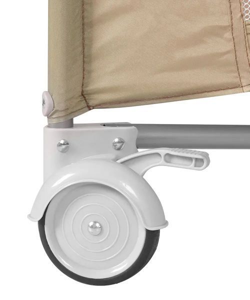 Детские кроватки и манежи - Манеж детский Carrello Porta CRL-18103 Ash Grey 125&times;65 см, дорожная сумка, 2 уровня дна, колеса, матрас