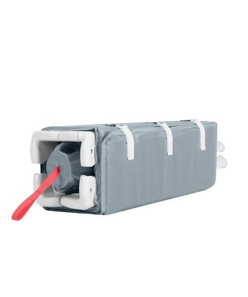 Детские кроватки и манежи - Манеж детский Carrello Porta CRL-18103 Ash Grey 125&times;65 см, дорожная сумка, 2 уровня дна, колеса, матрас