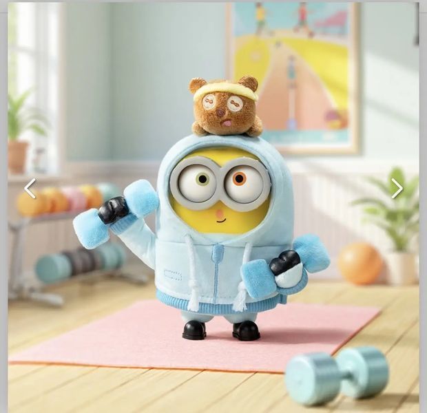 М'які іграшки - М&rsquo;яка іграшка сюрприз Міньйони Bob+Tim плюшевий брелок Посіпаки  у коробці Боб +Тім 1 шт