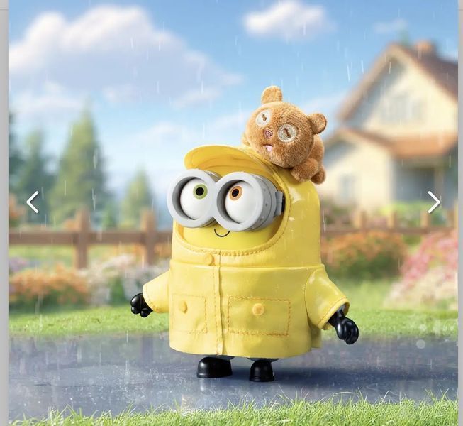 М'які іграшки - М&rsquo;яка іграшка сюрприз Міньйони Bob+Tim плюшевий брелок Посіпаки  у коробці Боб +Тім 1 шт