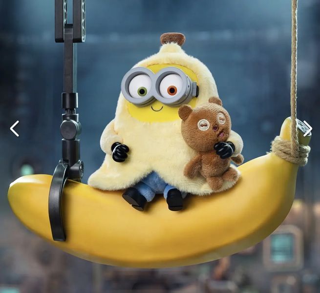 М'які іграшки - М&rsquo;яка іграшка сюрприз Міньйони Bob+Tim плюшевий брелок Посіпаки  у коробці Боб +Тім 1 шт