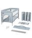 Детские кроватки и манежи - Манеж детский Carrello Porta CRL-18103 Ash Grey 125&times;65 см, дорожная сумка, 2 уровня дна, колеса, матрас