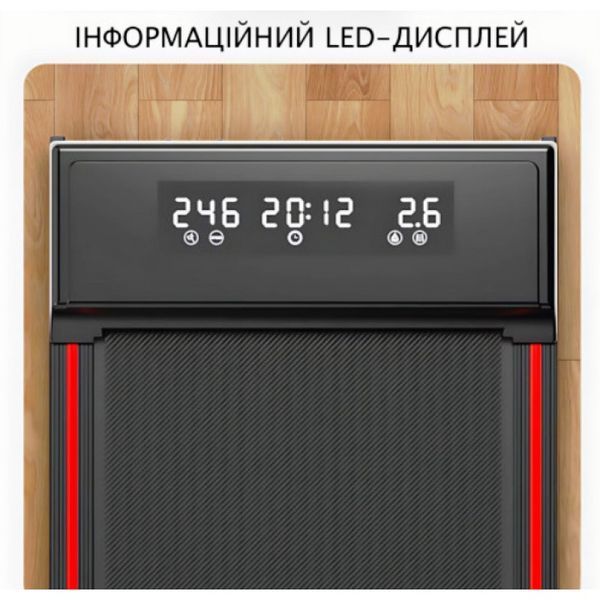 Складна бігова доріжка YXT003 3-в-1 Walking Pad до 150 кг Чорна