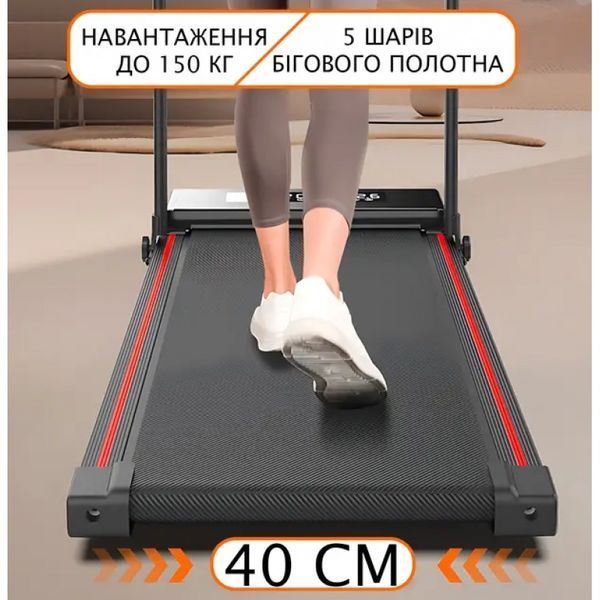 Складна бігова доріжка YXT003 3-в-1 Walking Pad до 150 кг Чорна