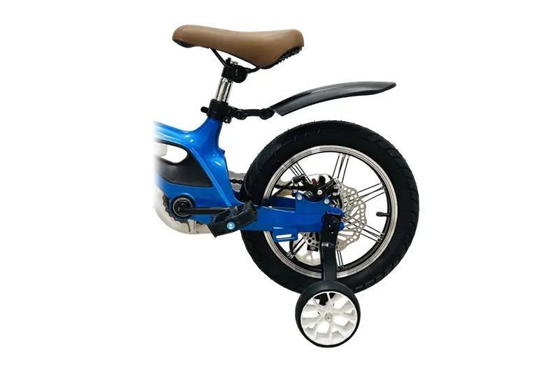 Детский двухколесный велосипед Maraton Cruiser ICONIC 14" с магниевой рамой и фонарем Синий