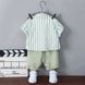 Дитячий костюм трійка з шортами для хлопчика Оливковий 90