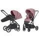 Дитячі коляски - Прогулянкова коляска Carrello Alfa CRL-5508 Rouge Pink BF велике спальне місце, з великим капюшоном