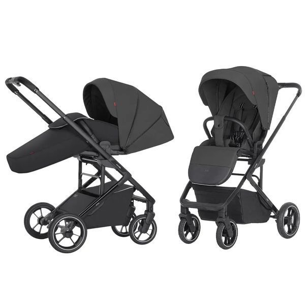 Дитячі коляски - Прогулянкова коляска Carrello Alfa CRL-5508 Graphite Grey BF велике спальне місце, з великим капюшоном